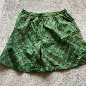 Basic Editions Y2K Swim‎ Trunks Mens Large 28-32 Green